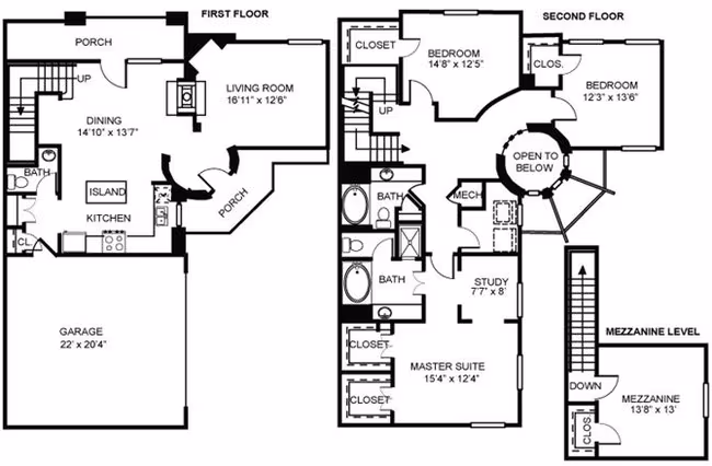 Unit 5562ZOR 5567FOR floor plan